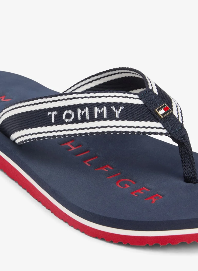 TOMMY HILFIGER  Webbing Strap Signature Flip-Flops for Women | Best Price UAE